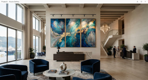 Инсталляция Azure Horizon в The Regent Suite, Montenegro